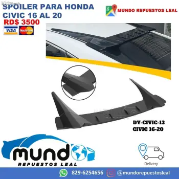 Spoiler para honda civic 16 al 20