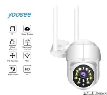 Cámara wifi de exterior ptz yoosee jw8814-2000w gira 360 grados