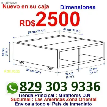 Mueble multifuncional gaveta con ruedas almacenaje y mesa de noche  nu