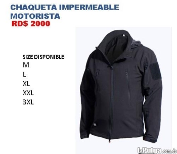 Chaqueta impermeable para motorista