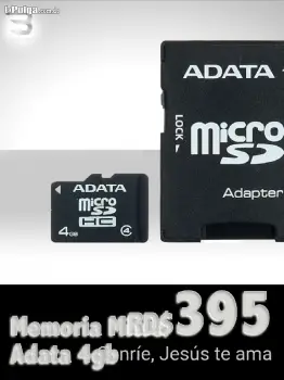 Memoria  micro adata 4gb  betuel tech