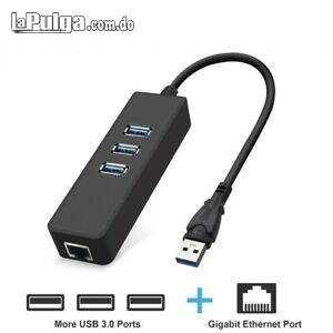 Adaptador usb 2.0 a red - ethernet y hub usb