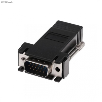 Adaptador extensor vga sobre cable cat5/cat6/rj45