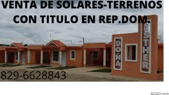 Vendo solar 136 mts.   con titulo de propiedad residencial doña esthe