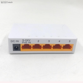 Switch poe reverso de 5 puertos