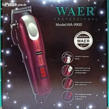 Maquina de afeitar y recortar recargable waer wa.900