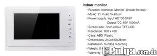 Sistema de intercomunicación intercom con video camara de 7 pulgadas