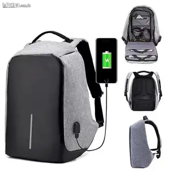 Mochila antirrobo impermeable con puerto de carga usb