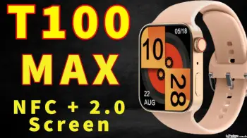 Reloj inteligente t100 max big 2.0 serie 7 con carga inalambrica 45 mm