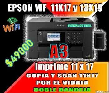 Impresora   11 x 17 epson  wf 7820  scaner 11 x 17  doble bandeja