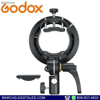 Godox s2 bowens montura de flash speedlite y monolight portatil