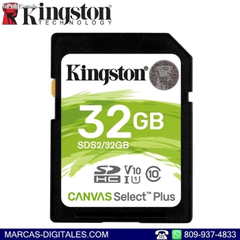 Kingston canvas select sdhc 32gb memoria secure digital clase 10 uhs-1
