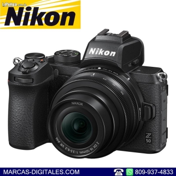 Nikon z50 con lente 16-50mm vr camara mirrorless