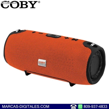 Coby reverb bocinas bluetooth portatil color naranja