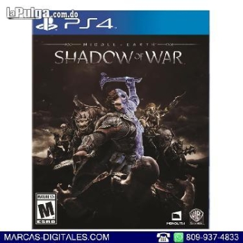 Lord of the rings middle-earth shadow of war juego para ps4 ps5