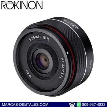 Rokinon af 35mm f/2.8 fe lente fijo para sony e