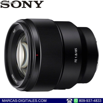 Sony fe 85mm f1.8 montura e lente fijo