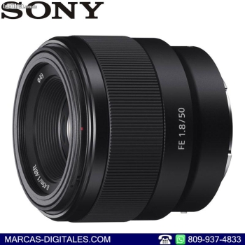 Sony fe 50mm f1.8 montura e lente fijo