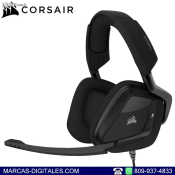 Corsair void elite gaming headset con sonido envolvente 7.1