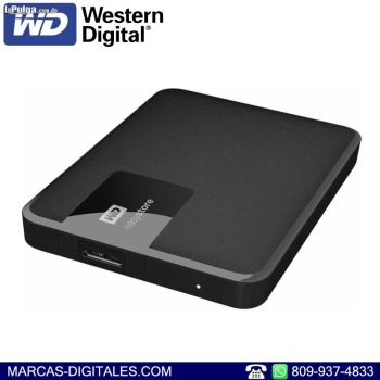 Western digital easystore 5tb usb 3.0 disco portatil color negro