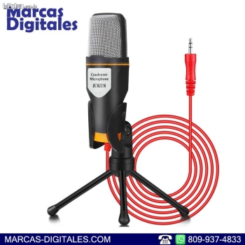 Iykus microfono condensador de mesa conexion mini jack 3.5mm