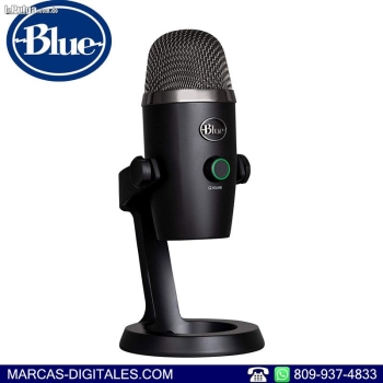 Blue yeti nano microfono de estudio usb color negro