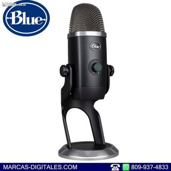Blue yeti x microfono de estudio usb color negro