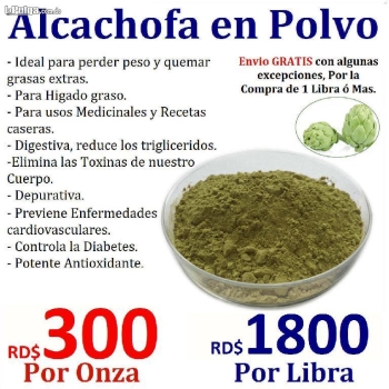Venta de alcachofa en polvo comestible para adelgazar pura genuina