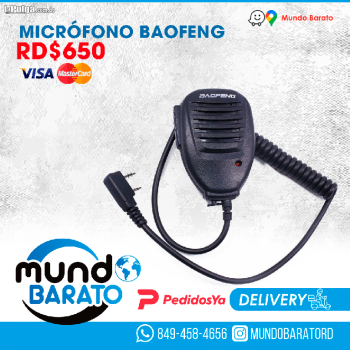 Altavoz baofeng microfono de mano walkie talkie altavoz radios de comu