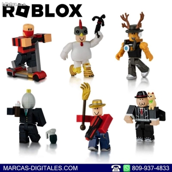 Roblox action collection - masters of roblox set de 6 figuras