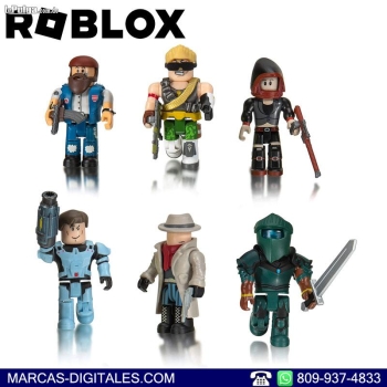 Roblox action collection - q-clash set de 6 figuras