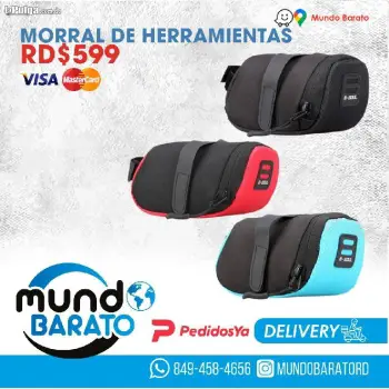 Morral de porta herramientas bolso bulto bsoul bicicleta del sillín b