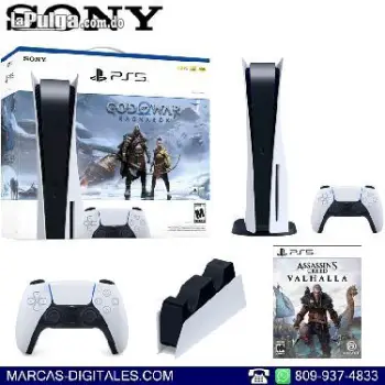 Sony playstation 5 825gb disk edition ragnarok combo pack consola