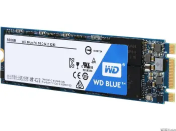 Wd blue 500gb m.2-2280 3d nand sata iii 6 gb/s internal ssd wds500g2b0