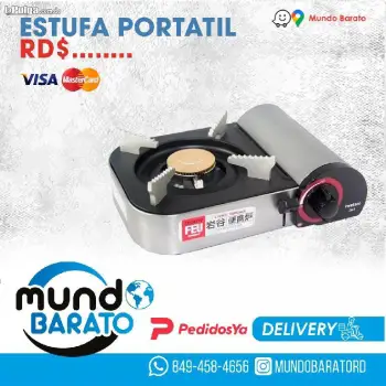 Estufa de gas comprimido portatil 1 hornilla cocina picnic acampar lat