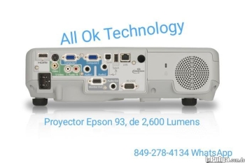 Proyector epson 93 de 2600 lumens con garantía