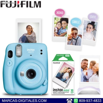 Fujifilm instax mini 11 bundle azul camara de foto instantanea