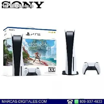 Sony playstation 5 ps5  825gb disk edition horizon combo consola