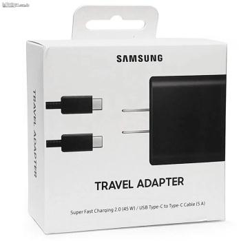 Cargador samsung compacto con puerto usb-c de 45w carga super rapida