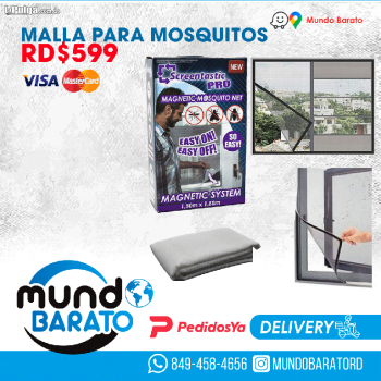 Mosquitera magnética 150x180cm malla ventana mosquitos antimosquitos