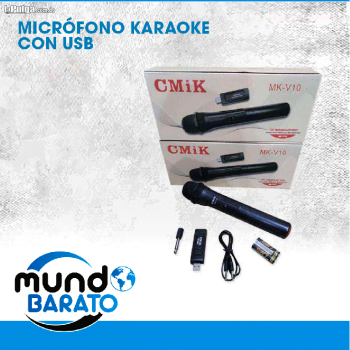 Microfono inalambrico usb karaoke profesional alta calidad kareoke