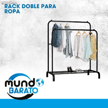 Rack para ropa colgador perchero doble colgar ropa tendedero