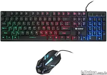 Teclado y mouse nubwo nkm-623 savitar luces rgb gamer gaming