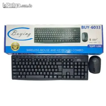 Teclado y mouse inalambrico bluetooth buy-6033 wireless kit