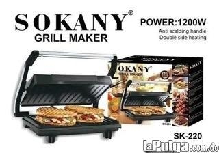 Sandwichera grill tostador de panes parrilla panini sk-220 plancha