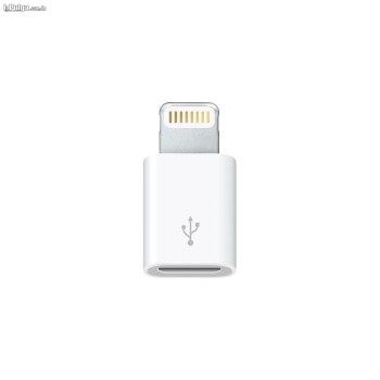 Adaptador de micro usb v8 a conector lightning iphone