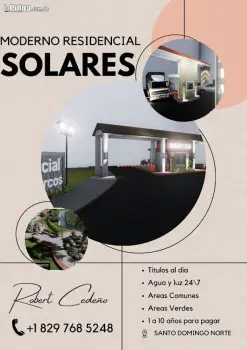 Venta de solares a buen precio con financiamiento