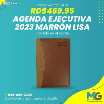 Agenda ejecutiva 2023 marrón lisa