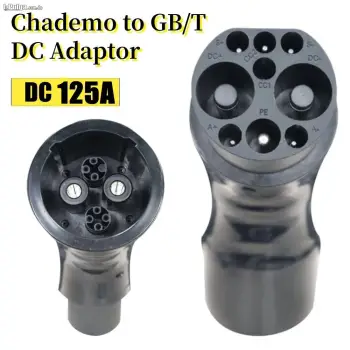 Conector de carga rápida ev de 125a cc adaptador chademo a gb/t