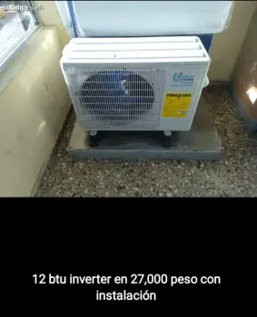 Aire inverter eficiencia marcas  varias   somo tienda física aceptamo